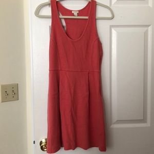 J Crew Coral Dress with side zipper